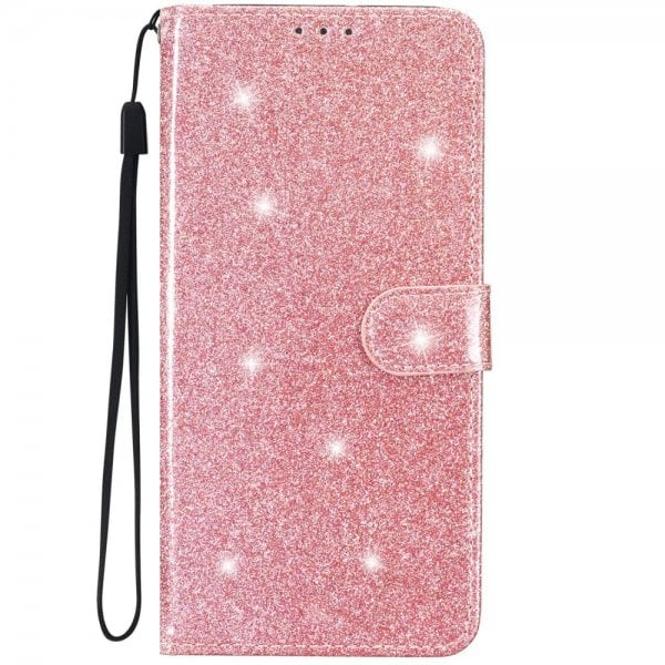 iPhone 15 Pro Max Etui Glitter Rosegull