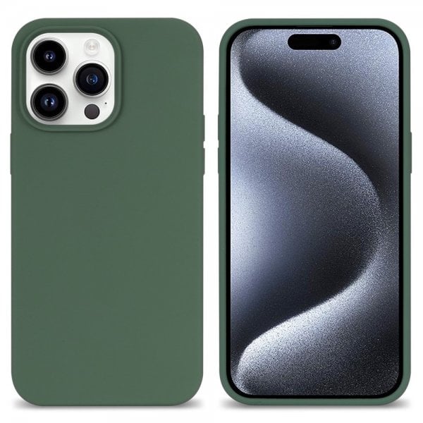 iPhone 15 Pro Max Deksel Silikon Grønn