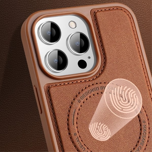 X-Level iPhone 15 Pro Deksel MagSafe Denim Jacket Svart