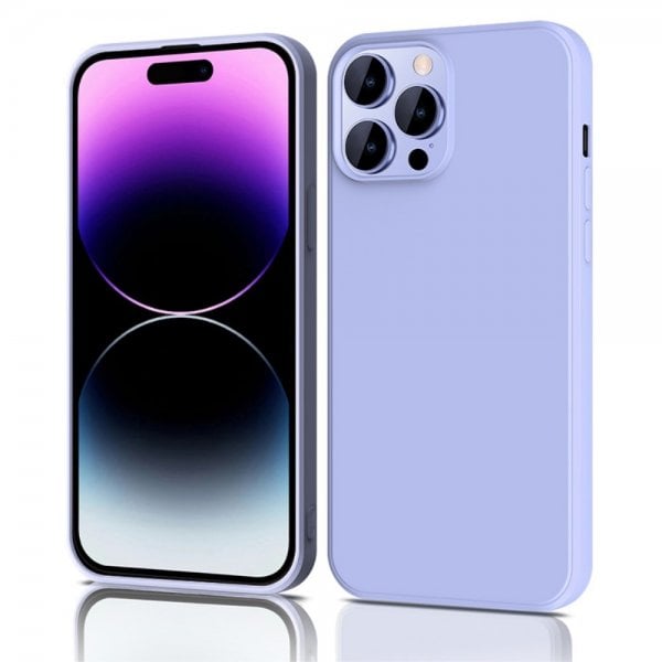 X-Level iPhone 15 Pro Deksel Silikontekstur Lilla