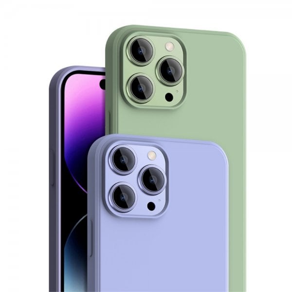 X-Level iPhone 15 Pro Deksel Silikontekstur Lilla