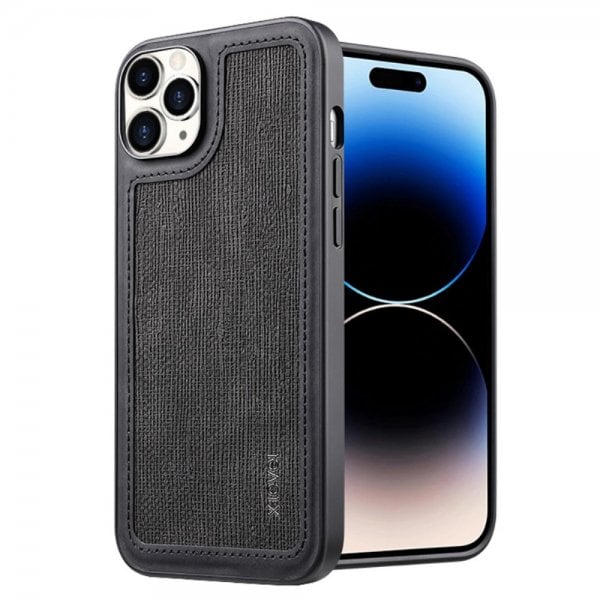 X-Level iPhone 15 Pro Deksel Linjeskjøting Svart