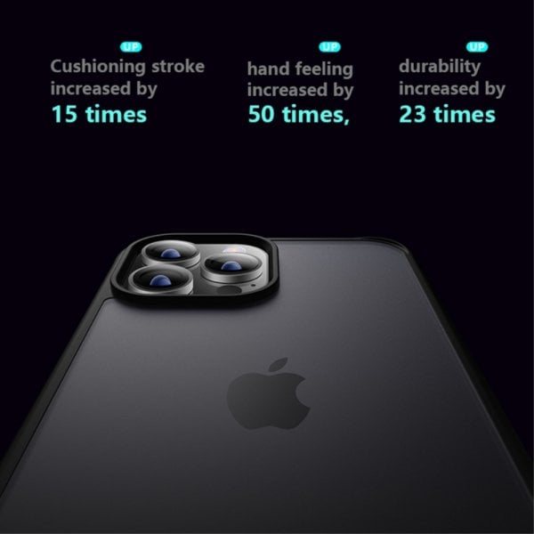 X-Level iPhone 15 Deksel Frosted Bakside Blå