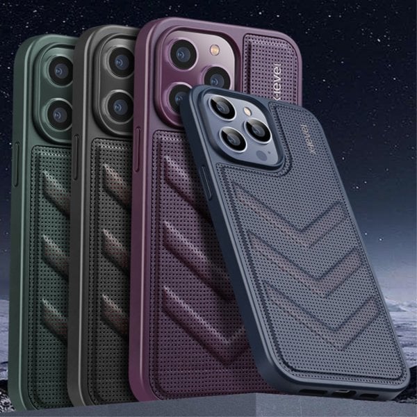X-Level iPhone 15 Deksel V-shape Lilla