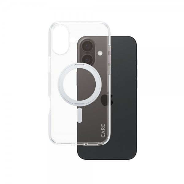 CARE by PanzerGlass iPhone 16 Plus Deksel Kickstand MagSafe Sølv