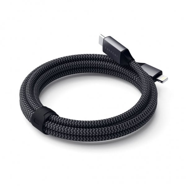 Satechi USB-C till Lightning-Kabel 1.8 meter Grå