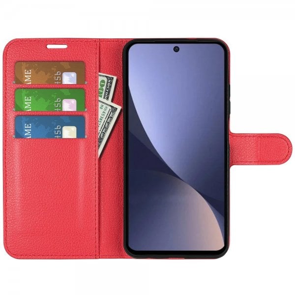 Xiaomi 13 Pro Etui Litchi Rød