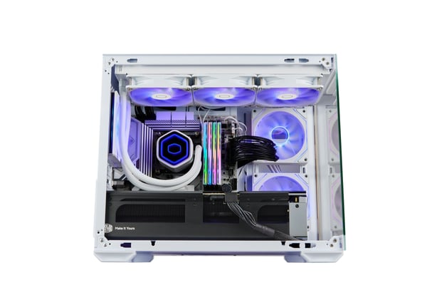 Cooler Master Elite 481 Wood micro-ATX chassi, vit