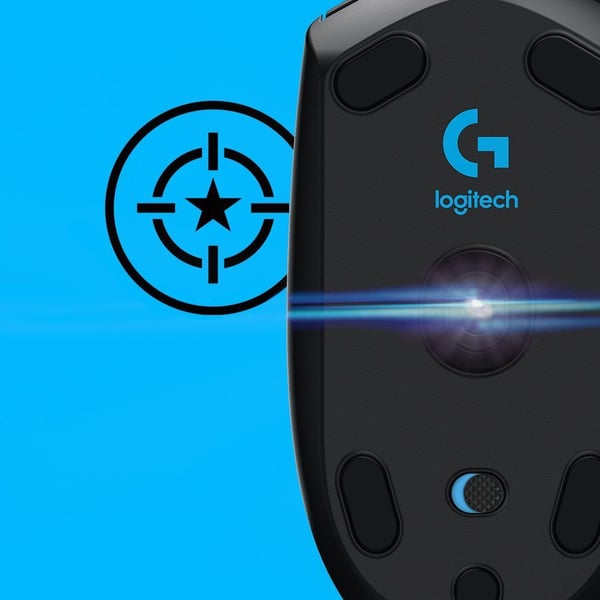Logitech G305 -trådlös LIGHTSPEED speldatormus, svart