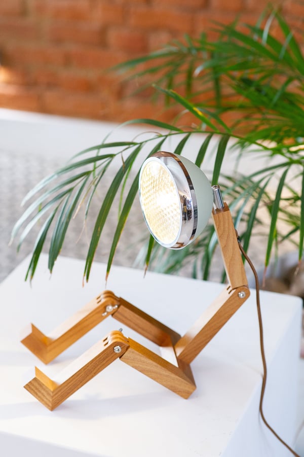 Mr. Wattson Mini -bordslampa, Flash Red