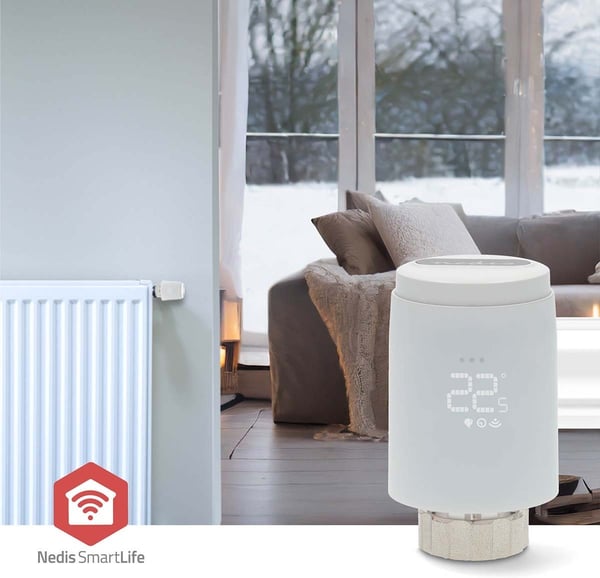 Nedis SmartLife ZBHTR20WT - smart termostat för radiator, ZigBee