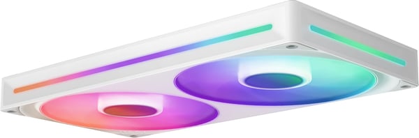 NZXT F280 RGB CORE-blæser, 2 * 140 mm, hvid