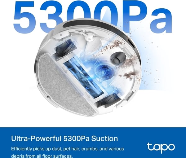 TP-Link Tapo RV20 Max robotdammsugare, vit