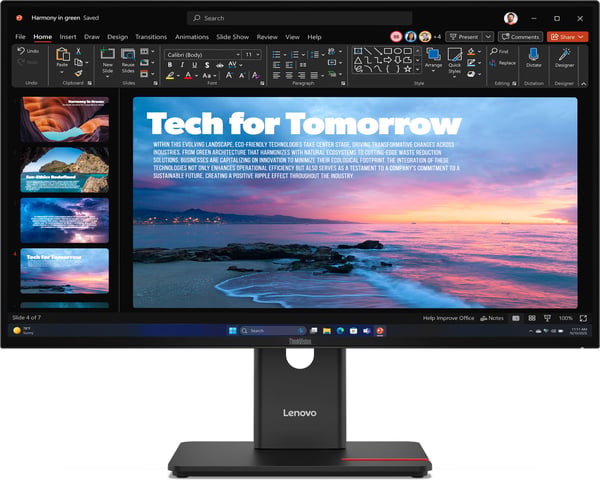 Lenovo ThinkVision T27QD-40 27" WQHD-skärm med dockningsfunktion