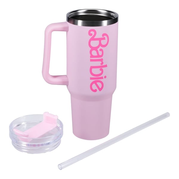 Paladone Barbie dricksflaska/termosmugg, 1,2 L