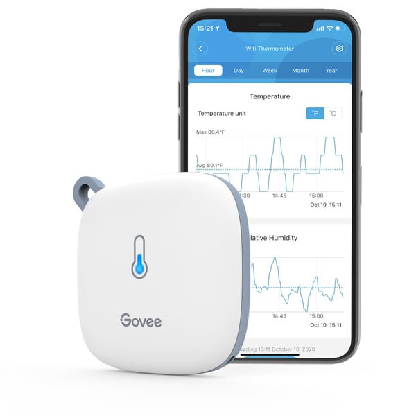Govee WiFi-termometer hygrometer temperatur- och fuktmätare