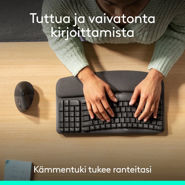 Logitech Wave & Lift Combo trådlöst tangentbord och mus