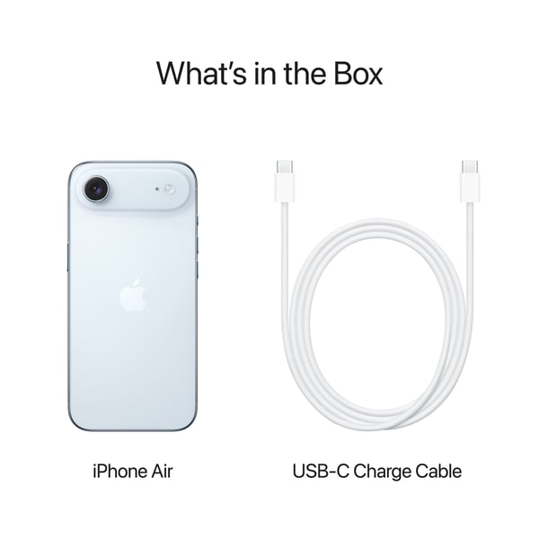 Apple iPhone Air 1 Tt telefon, himmelsblå