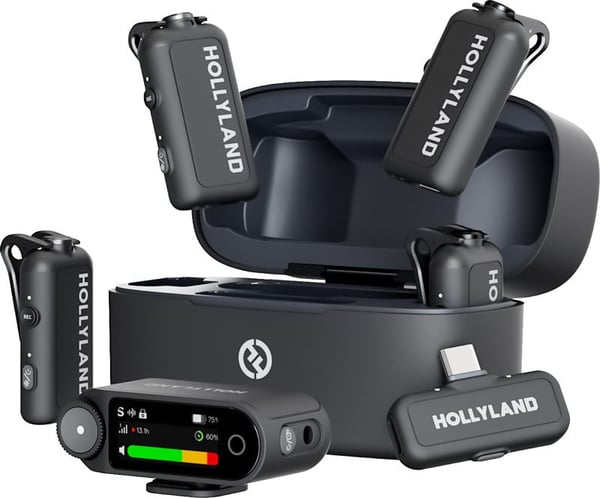 Hollyland LARK MAX 2 Combo 4-Person Version med Kamera RX + USB-C RX mikrofonssystem