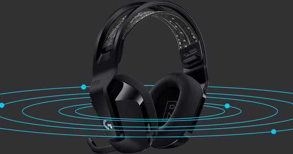 Logitech G733 Lightspeed trådløse gaming headset, sort