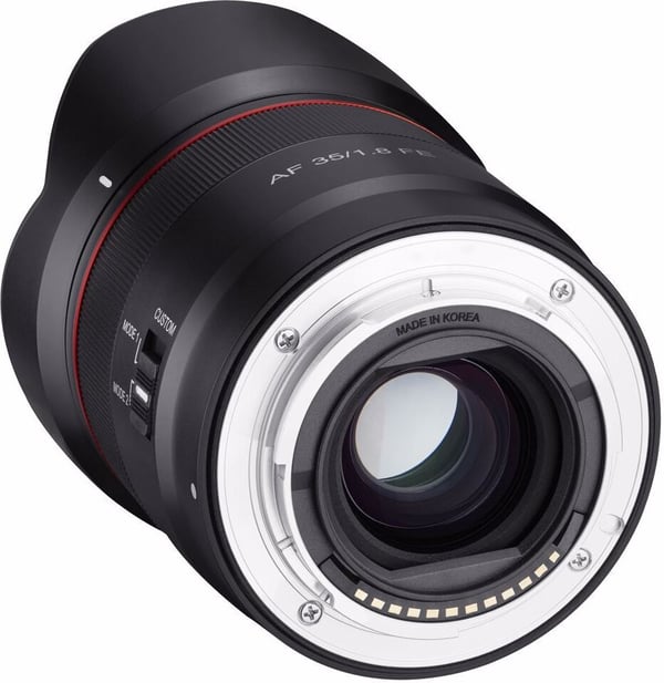 Samyang AF 35mm F1.8 -objektiv, Sony FE