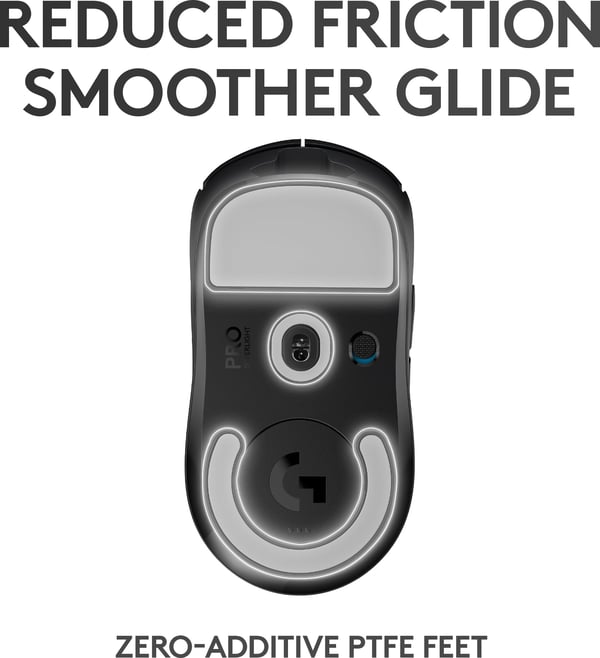 Logitech Pro X Superlight spelmus, svart