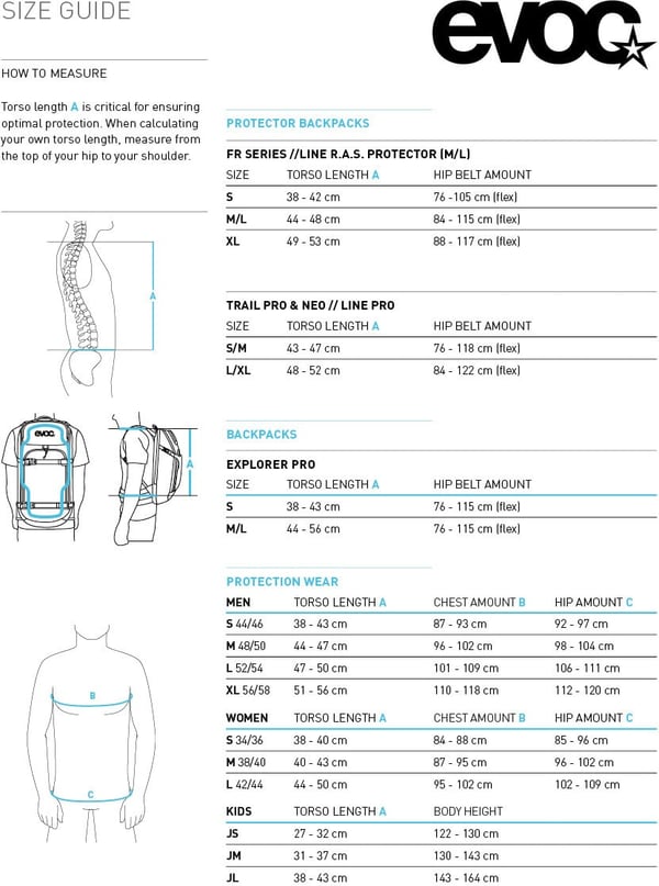 Evoc TRAIL PRO 10 rygsæk, S/M, sort