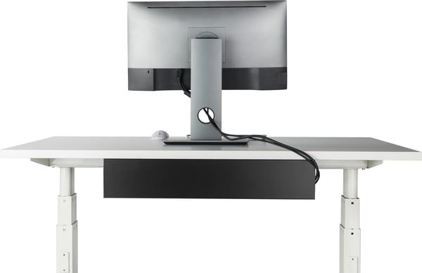 ErgoWork kabelkanal, svart