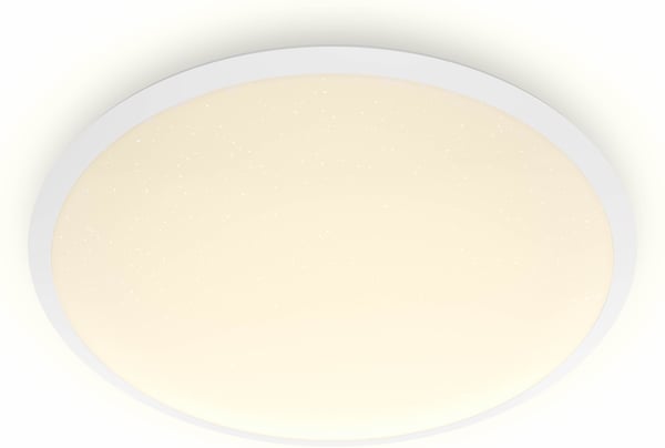 Philips Cavanal -takplafond, rund, hvid, 1200 lm, 2700 K, IP44