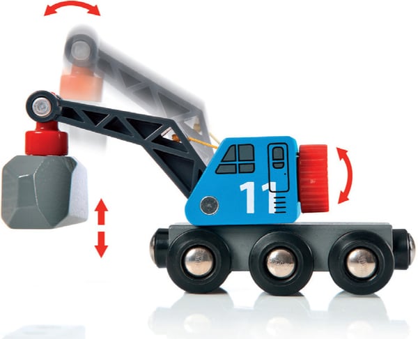 BRIO World 33210 - Jern- & vejstens lastning jernbane