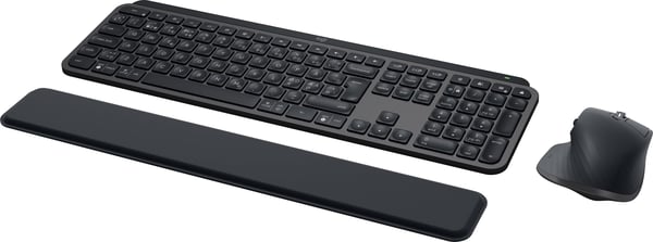 Logitech MX Keys S Combo -tastatur og mus med håndledsstøtte, grafitgrå