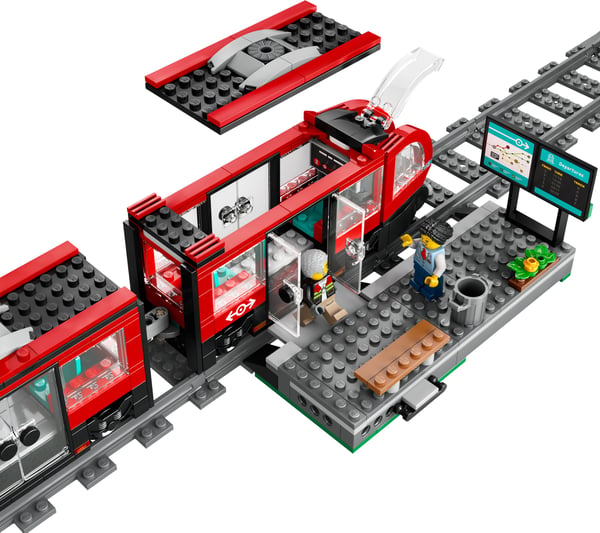 LEGO City Spårvagn och station Lekset 60423