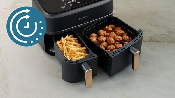 Philips 3000-serien Dubbla Korgar NA352/00 airfryer, 6,0 l & 3,0 l