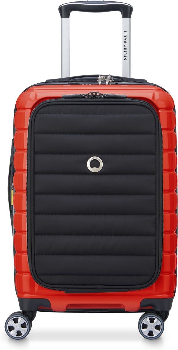 Delsey Shadow 5.0 Udvidelig Business 55 cm kuffert, rød/sort