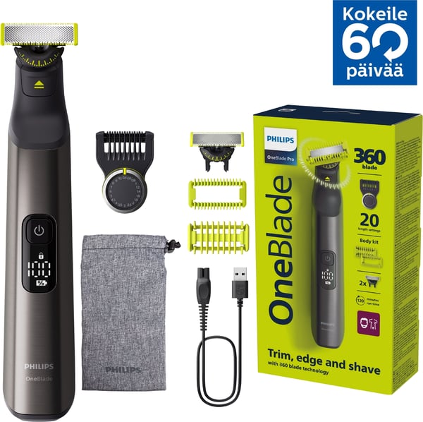 Philips OneBlade Pro 360 Face & Body QP6552/15 skæg- og kropstrimmer