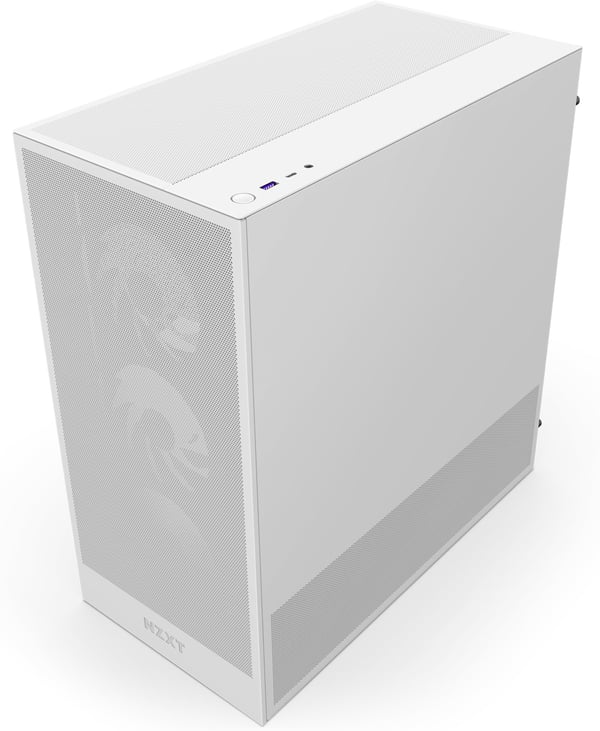 NZXT H5 Flow RGB (2024) ATX-chassis med vindue, hvid