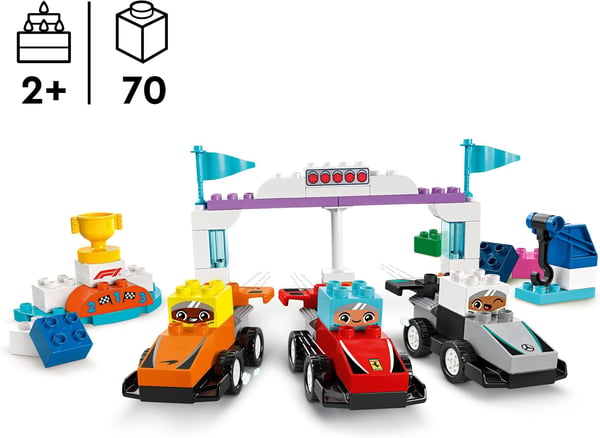 LEGO DUPLO By 10445 – F1-holdets racerbiler og chauffører