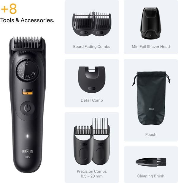 Braun Series 5 skäggtrimmer, BT5560, svart