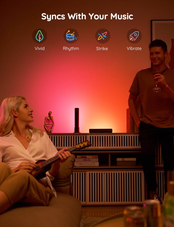 Govee Flow Plus Light Bars ljusstavar 2 st, WiFi, Bluetooth