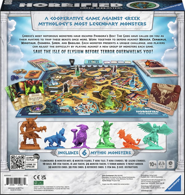 Ravensburger Horrified Grekiska Monster spel