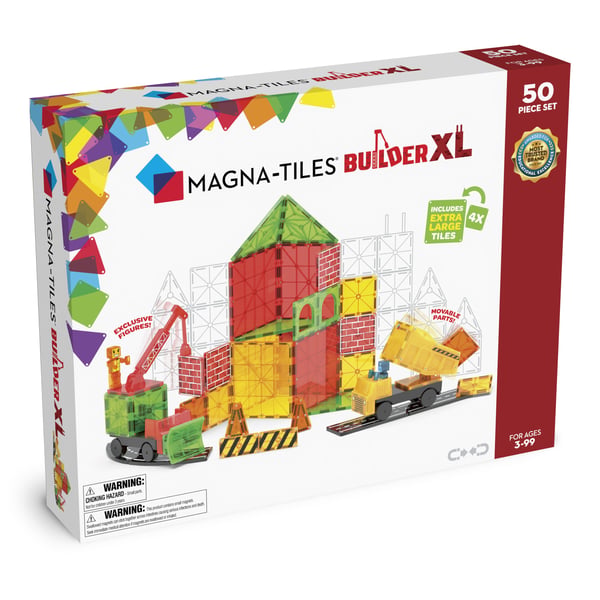MAGNA-TILES® Builder XL magnetbyggsats, 50 delar