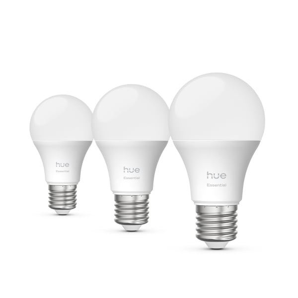 Philips Hue Essential smartlampa, White and color ambiance, E27, 806 lm, 3-pack
