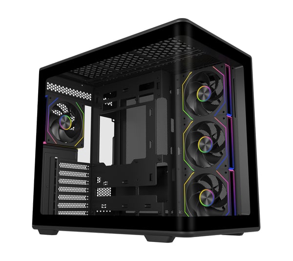 Cooler Master Elite 600 4 Fläktar ATX-chassi, svart