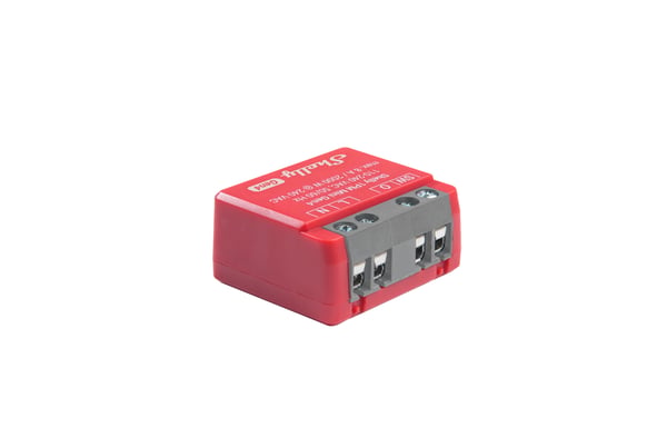 Shelly 1PM Mini Gen4 smart switch, röd