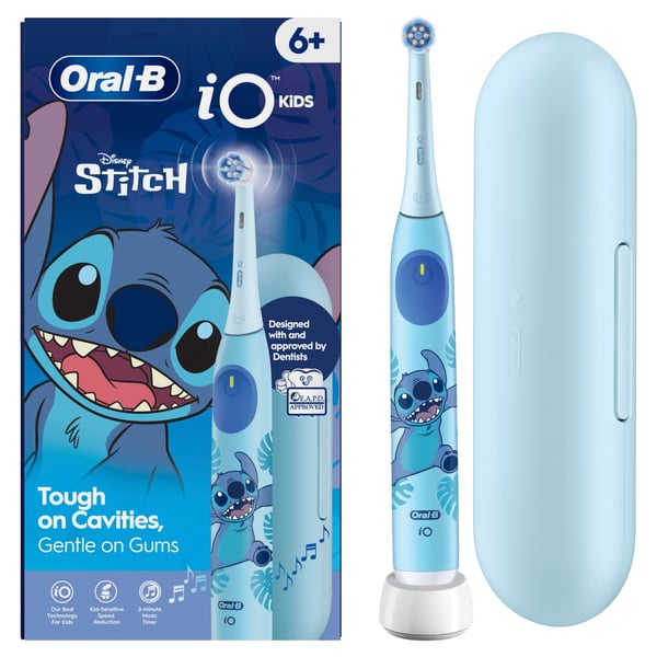 Oral-B iO Kids 6+ Disney Stitch eltandborste och resefodral