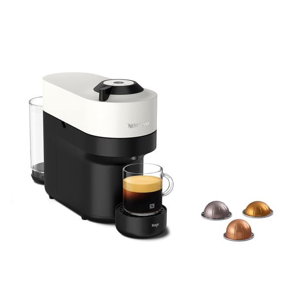 Nespresso Vertuo Pop by Sage kapselmaskin, vit