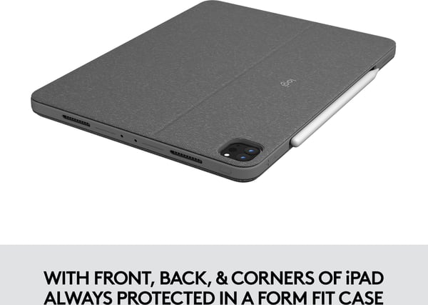 Logitech Combo Touch -tastatur/beskyttelsesskal, 12,9" iPad Pro (5. og 6. generation)