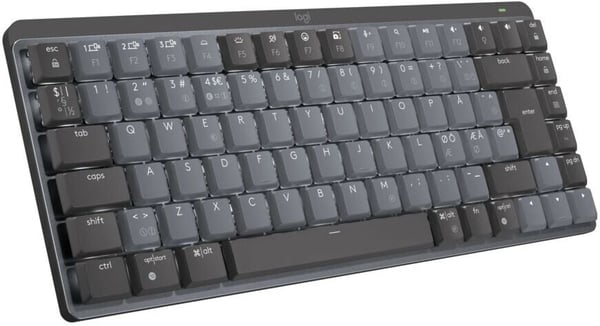Logitech MX Keys Mini Mekanisk Trådløst Tastatur, Tactile-brytere