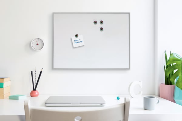 Nobo Home -whiteboard med aluminiumram, 58,5 x 43 cm