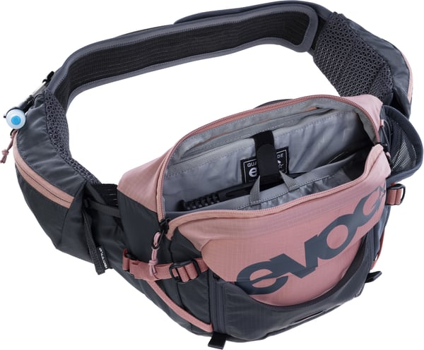 Evoc HIP PACK PRO 3 bæltetaske 1,5 l med væskeblære, pink/grå